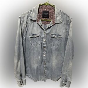 American Eagle Denim Shirt-Women’s Large